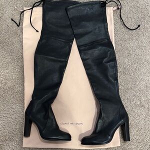 Stuart Weitzman Elegant Black Over-the-Knee Boots